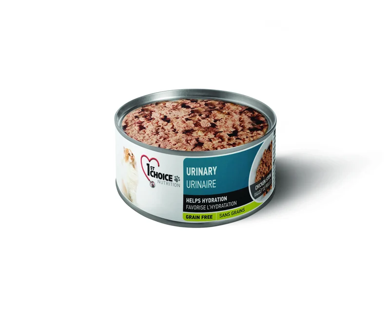 1st Choice Conserves Pour Chat, Urinaire - Ragoût De Poulet Sans Grains 156gr