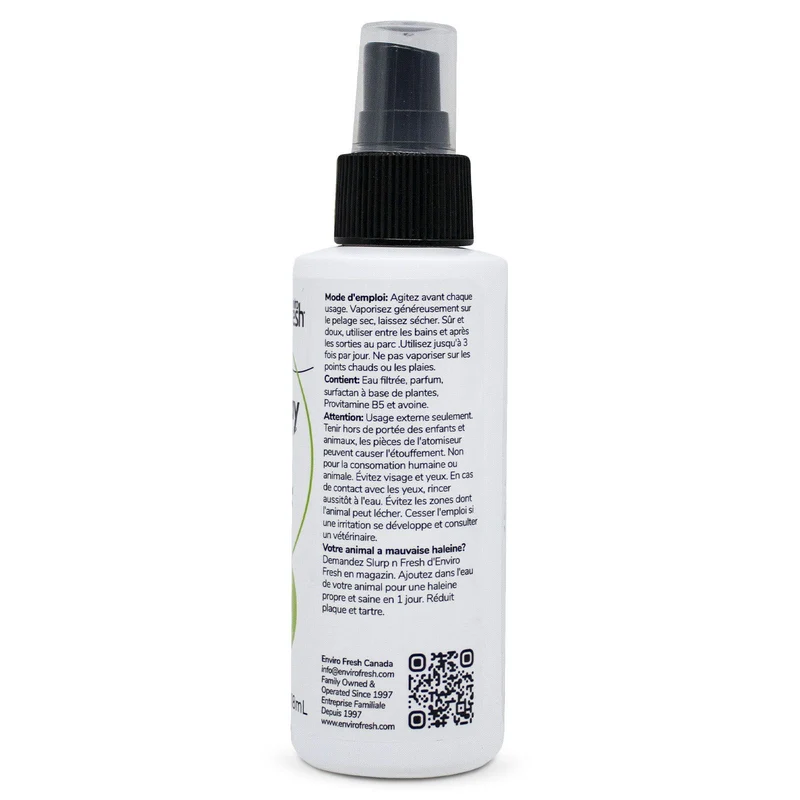 Envirofresh Brume Corporelle Pour Animaux, Provitamine B5 & Avoine - Lime Verveine 118ml