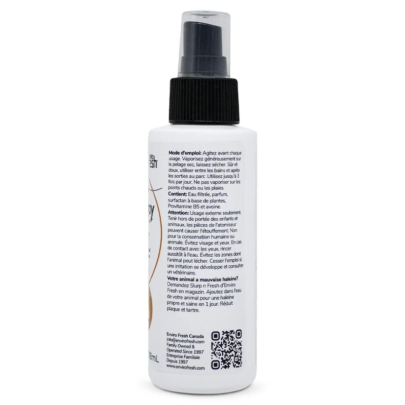 Envirofresh Brume Corporelle Pour Animaux, Provitamine B5 & Avoine - Lait De Coco 118ml