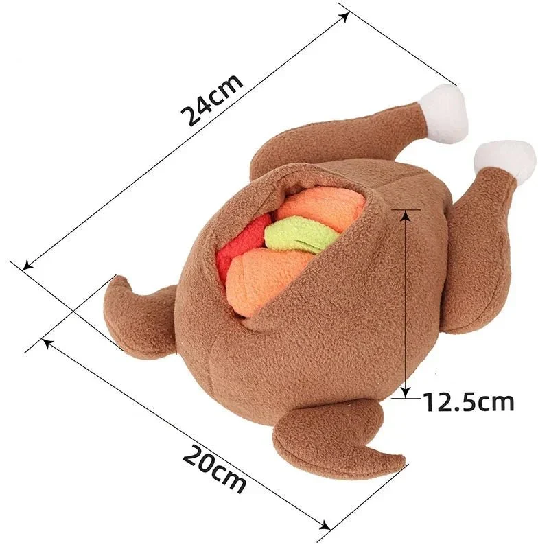 Dinde Peluche Fouille Stimulation Mentale Chien
