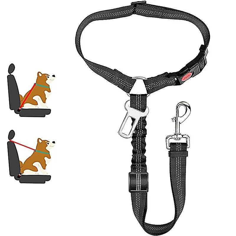 Ceinture Sécurité 3-en-1 Voiture Gros Chien