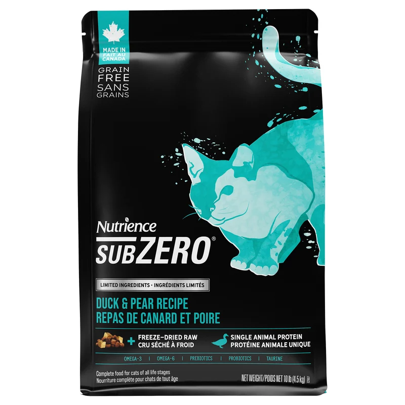 Nutrience SubZero à ingrédients limités, Repas de canard et poire