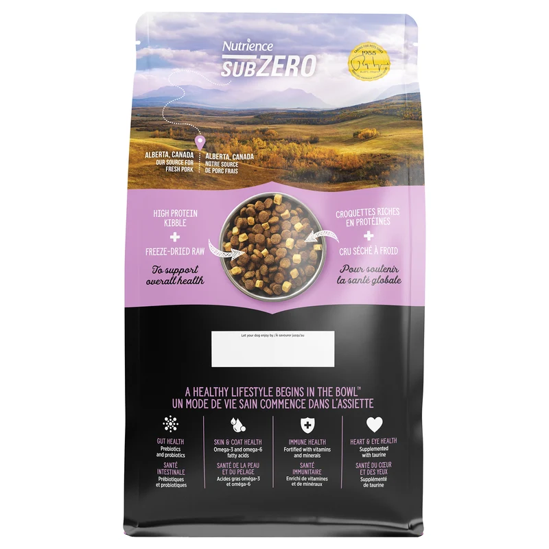 Nutrience SubZero à ingrédients limités, Repas de porc et pomme
