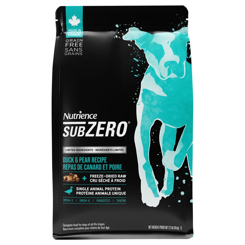 Nutrience SubZero à ingrédients limités, Repas de canard et poire