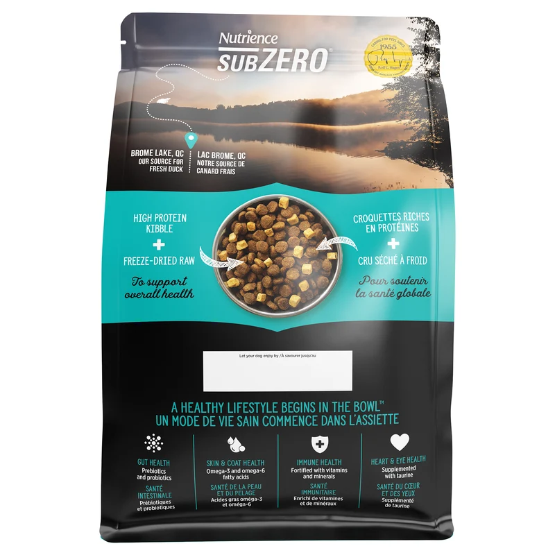 Nutrience SubZero à ingrédients limités, Repas de canard et poire