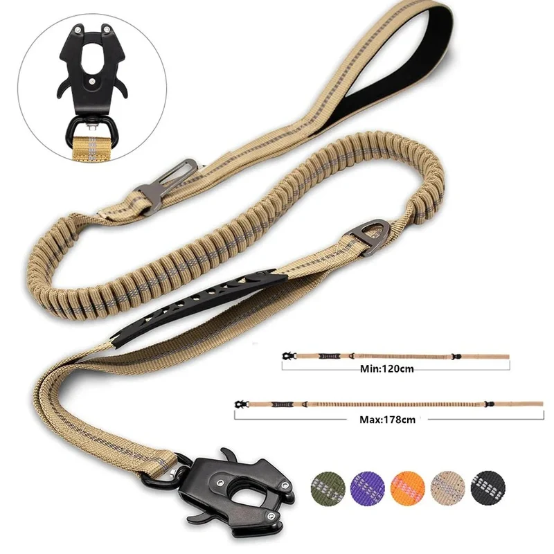 Laisse Multi-Fonction Anti-Traction 9 Coloris