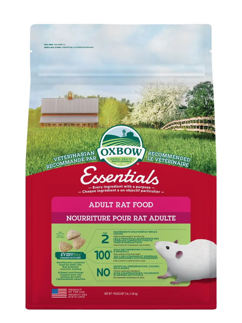 Oxbow Essentials - Nourriture Pour Rat Adulte 3 Lb