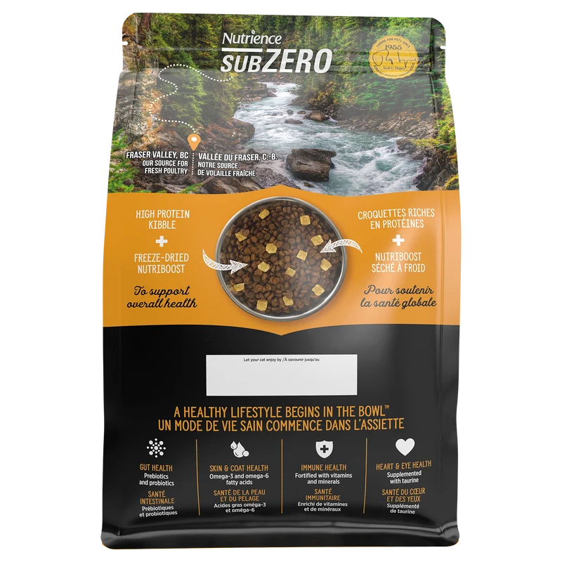 Nutrience SubZero pour chats, Vallée du Fraser, 4.5KG