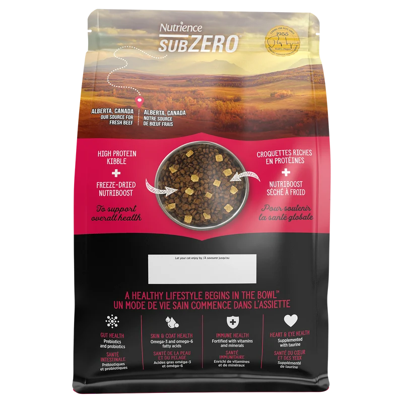 Nutrience SubZero pour chats, Gibier des Prairies, 1,8 kg