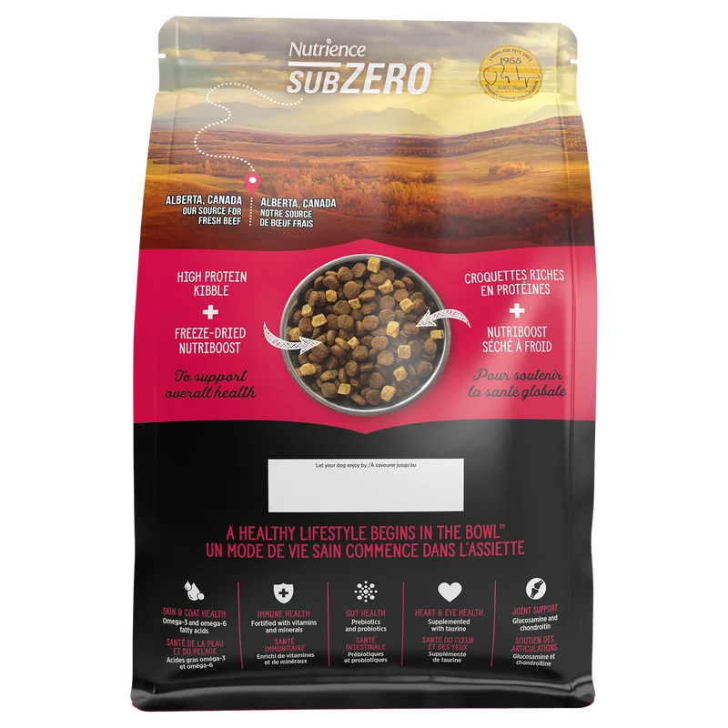 Nutrience SubZero pour chiens, Gibier des Prairies, 1,8 kg