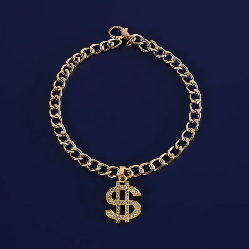 Collier Chaîne Cubaine Dorée Gros Chien