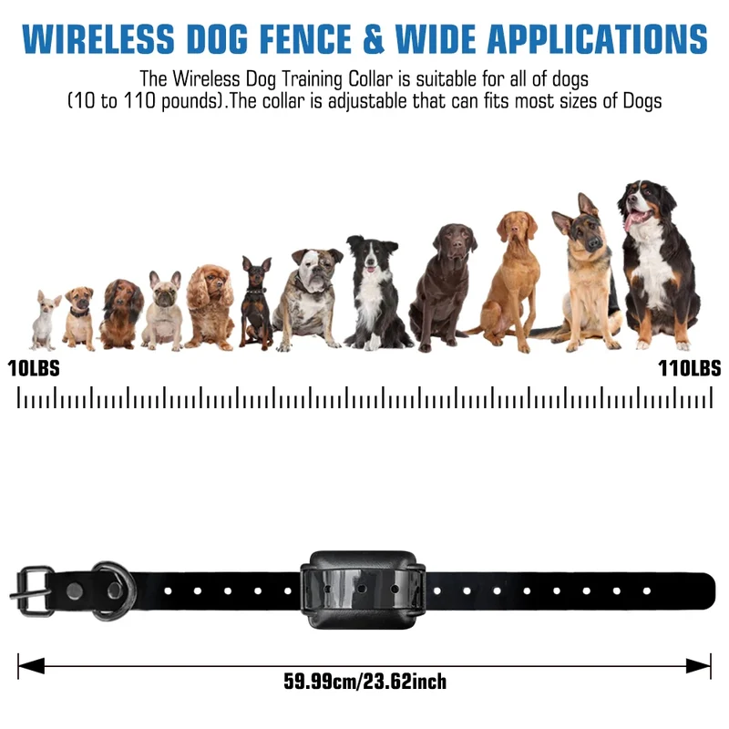 Clôture Sans Fil Rechargeable Gros Chien