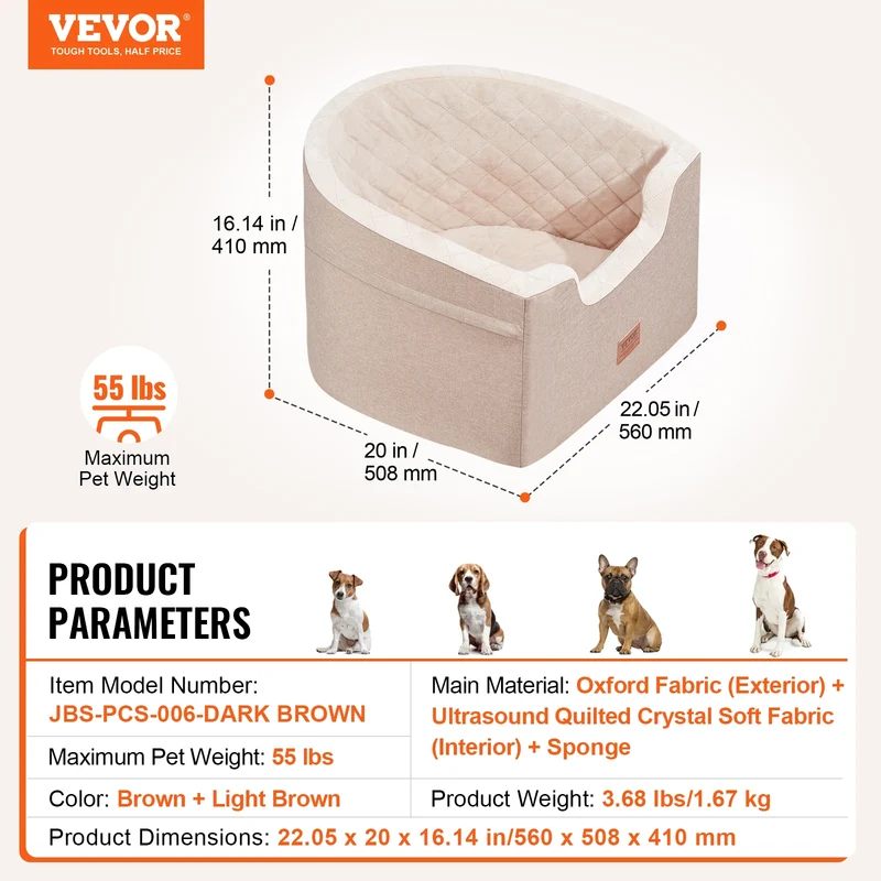 Siège Auto Imperméable Gros Chien 45kg