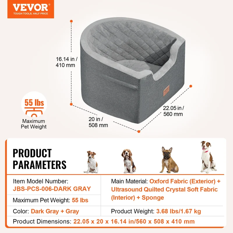 Siège Auto Imperméable Gros Chien 45kg