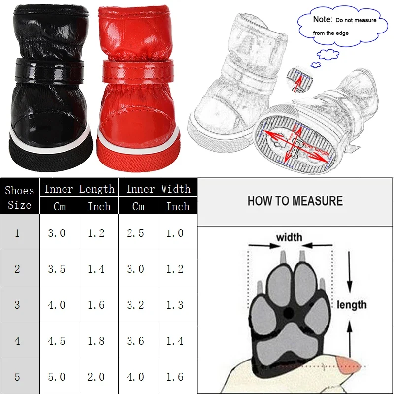 Bottes Neige Imperméables Polaires Gros Chien