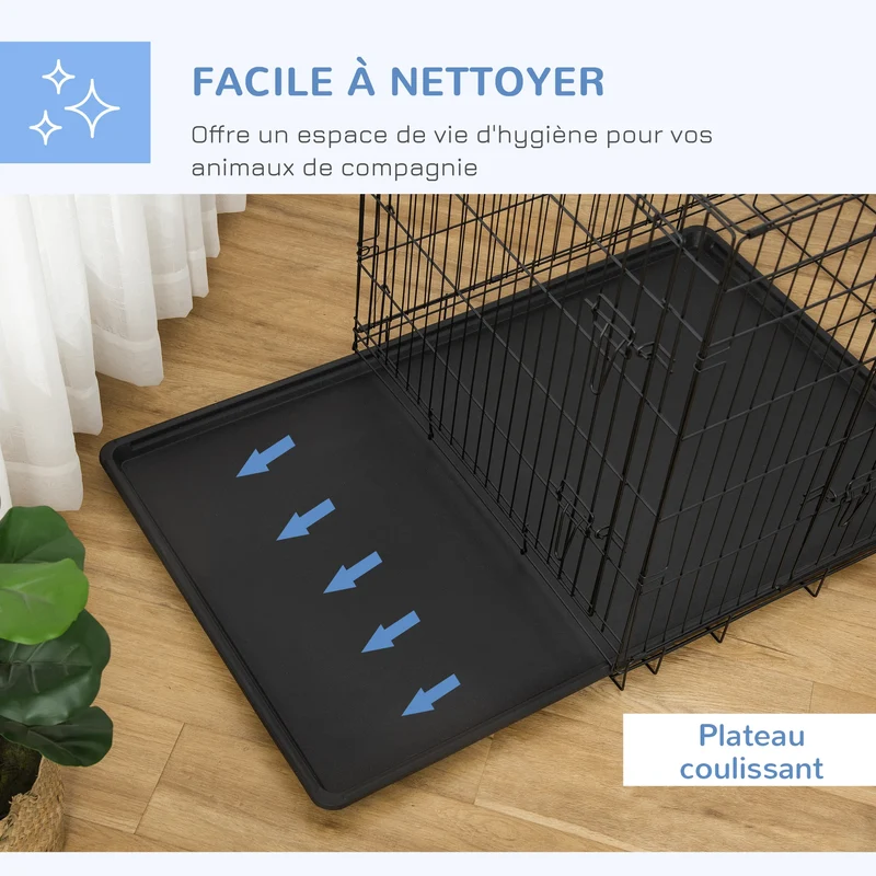 Cage Transport Pliante Gros Chien Métal