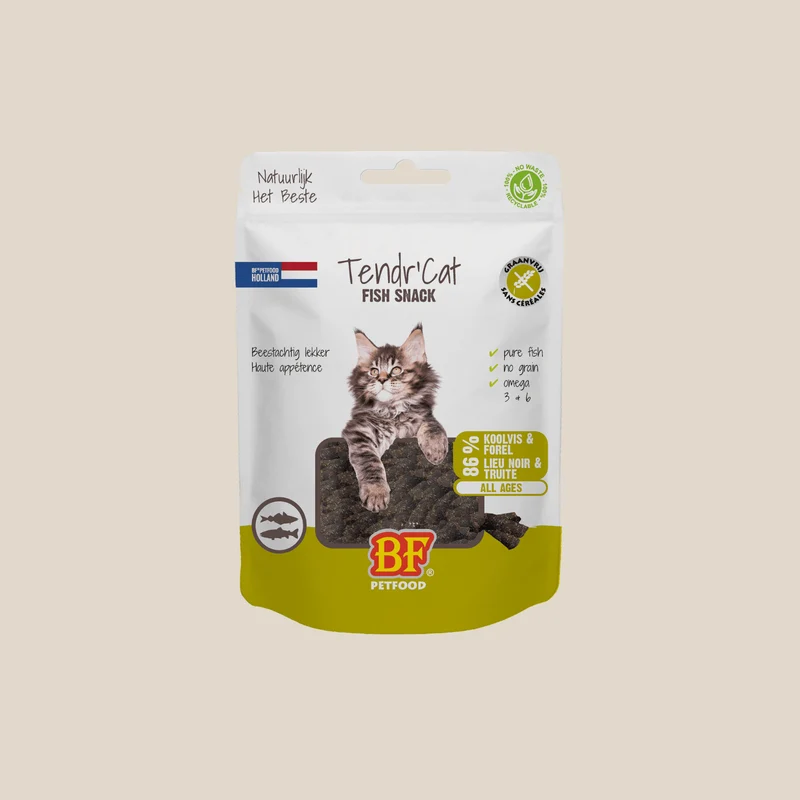 Friandises Tendr'Cat lieu noir et truite pour chat BF Petfood