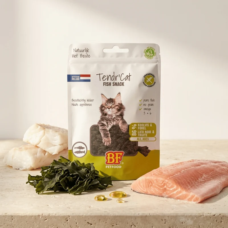 Friandises Tendr'Cat lieu noir et truite pour chat BF Petfood