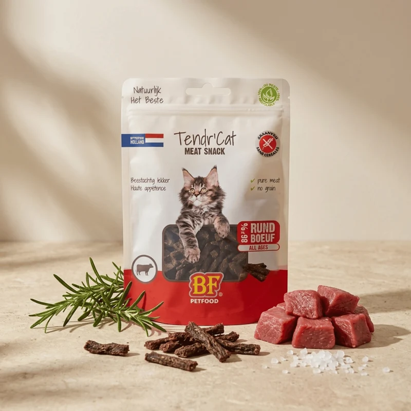 Friandises Tendr'Cat au bœuf pour chat BF Petfood