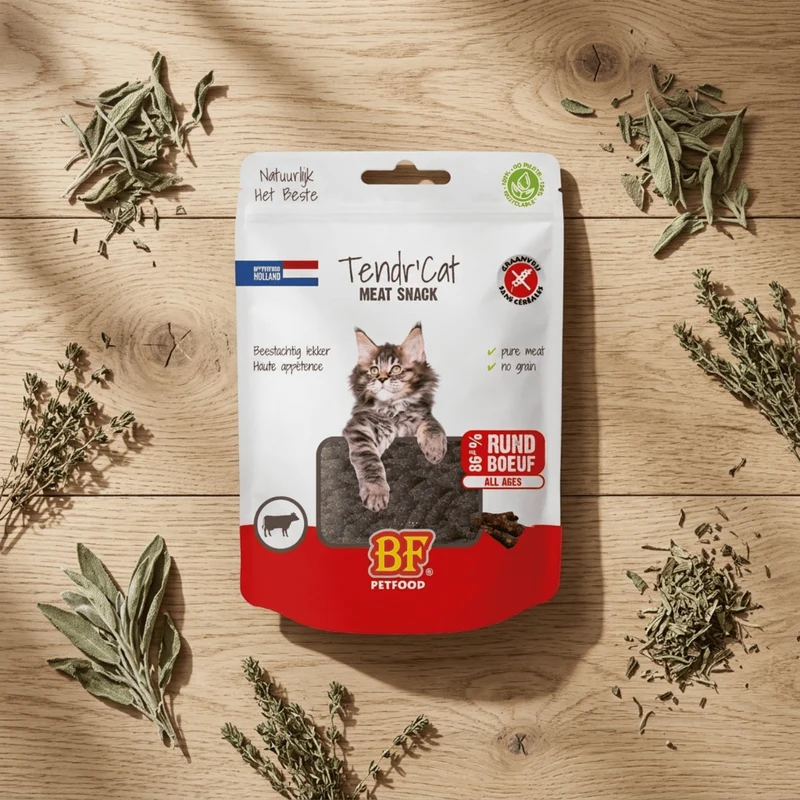 Friandises Tendr'Cat au bœuf pour chat BF Petfood