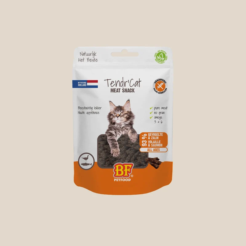 Friandises Tendr'Cat saumon et volaille pour chat BF Petfood