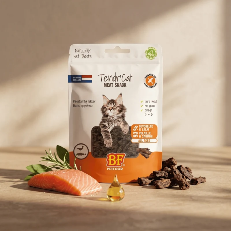 Friandises Tendr'Cat saumon et volaille pour chat BF Petfood