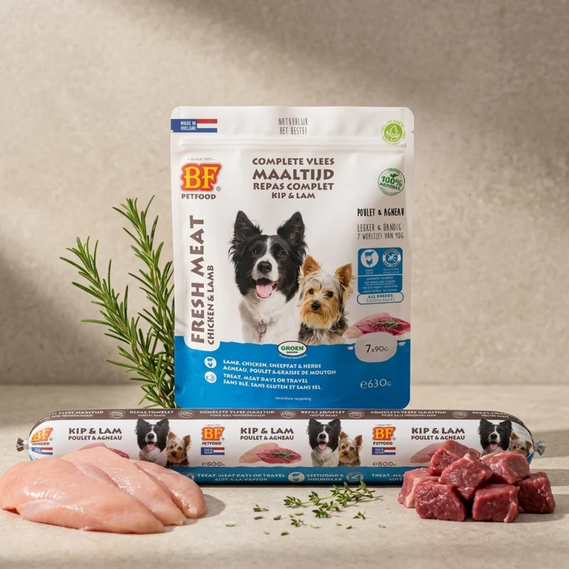 Saucisses au poulet et agneau pour chien