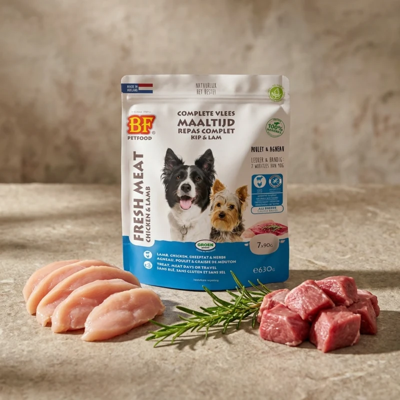Saucisses au poulet et agneau pour chien