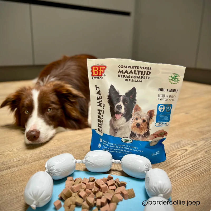 Saucisses au poulet et agneau pour chien