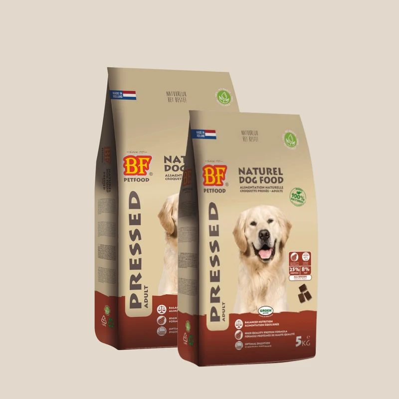Croquettes pressées à froid pour chien adulte