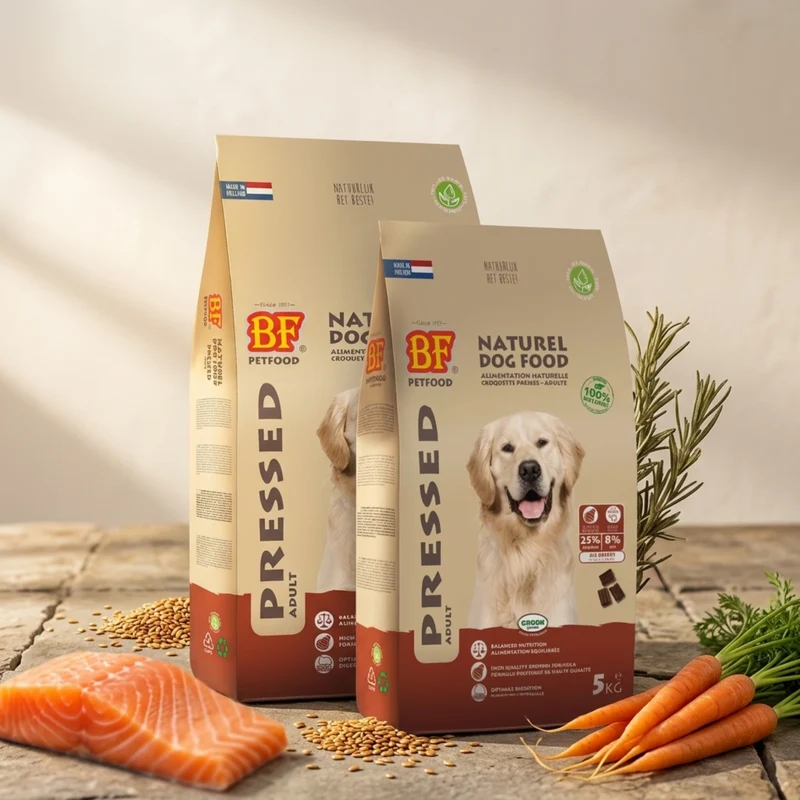 Croquettes pressées à froid pour chien adulte