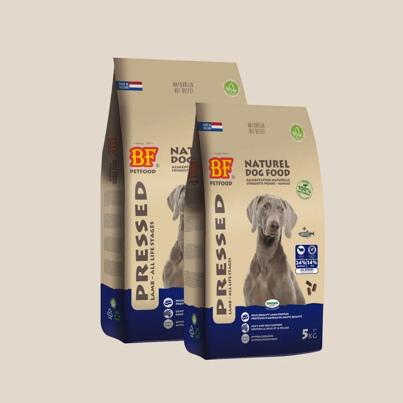 Croquettes pressées à froid hypoallergénique à l’agneau pour chien