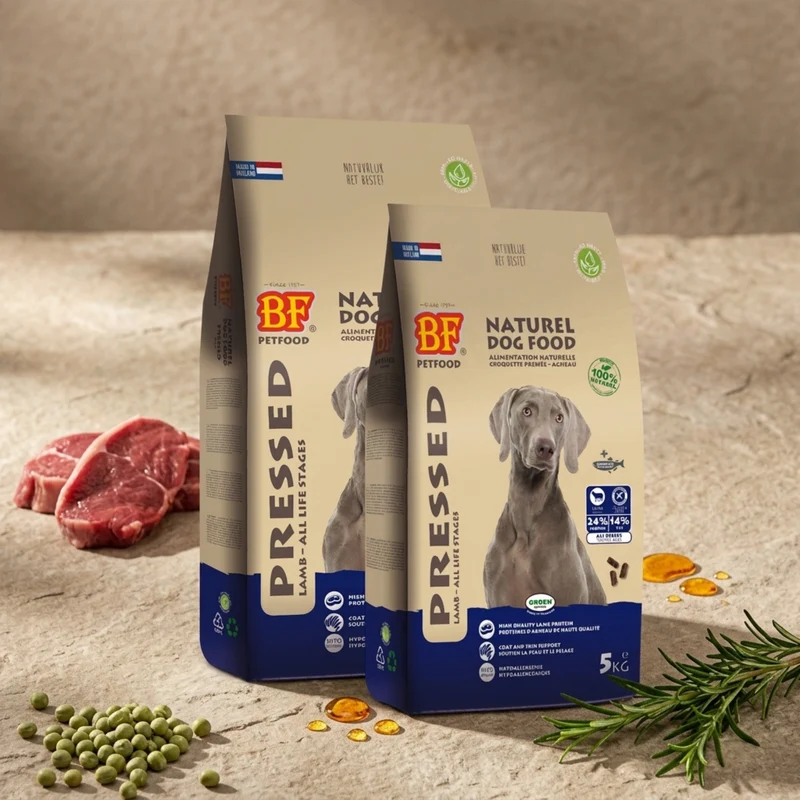 Croquettes pressées à froid hypoallergénique à l’agneau pour chien
