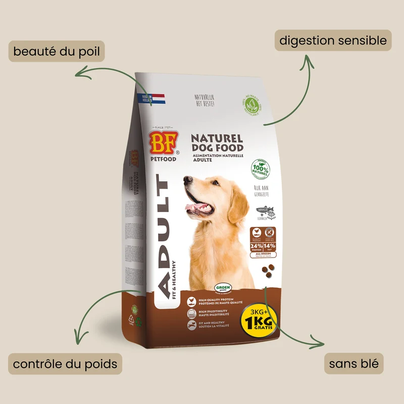 Croquettes light pour chien adulte