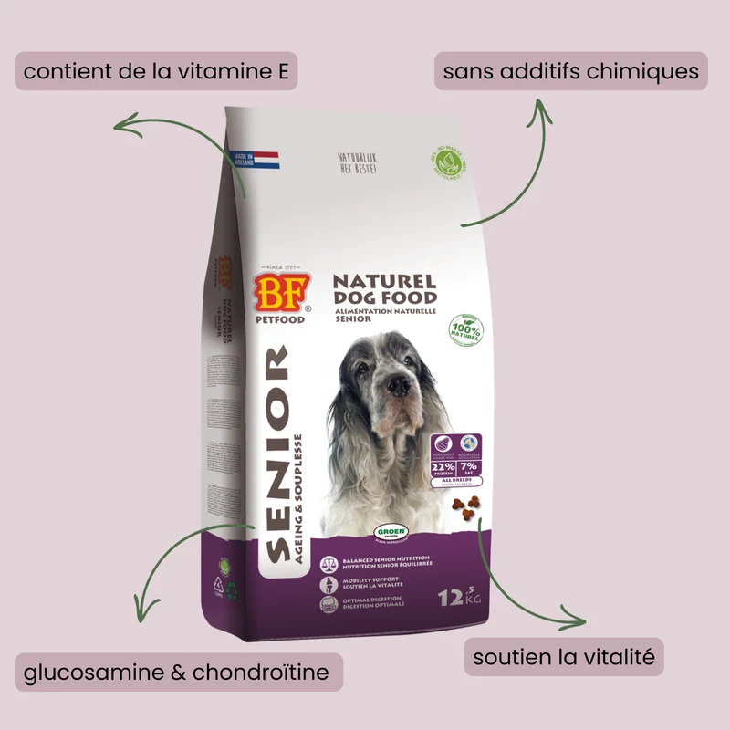 Croquettes pour chien senior - articulation - arthrose