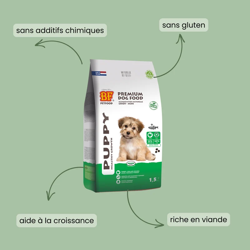 Croquettes pour chiot de petit race