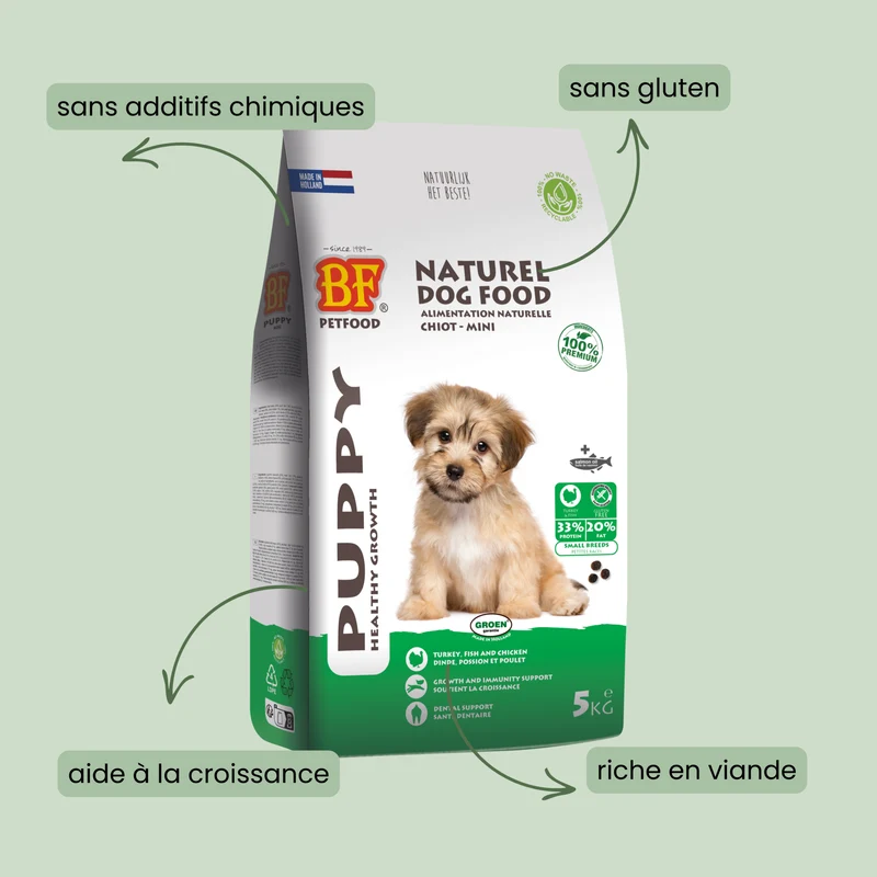 Croquettes pour chiot de petit race