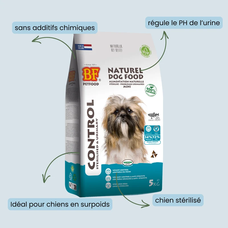 Croquettes pour chien de petite race stérilisé ou surpoids