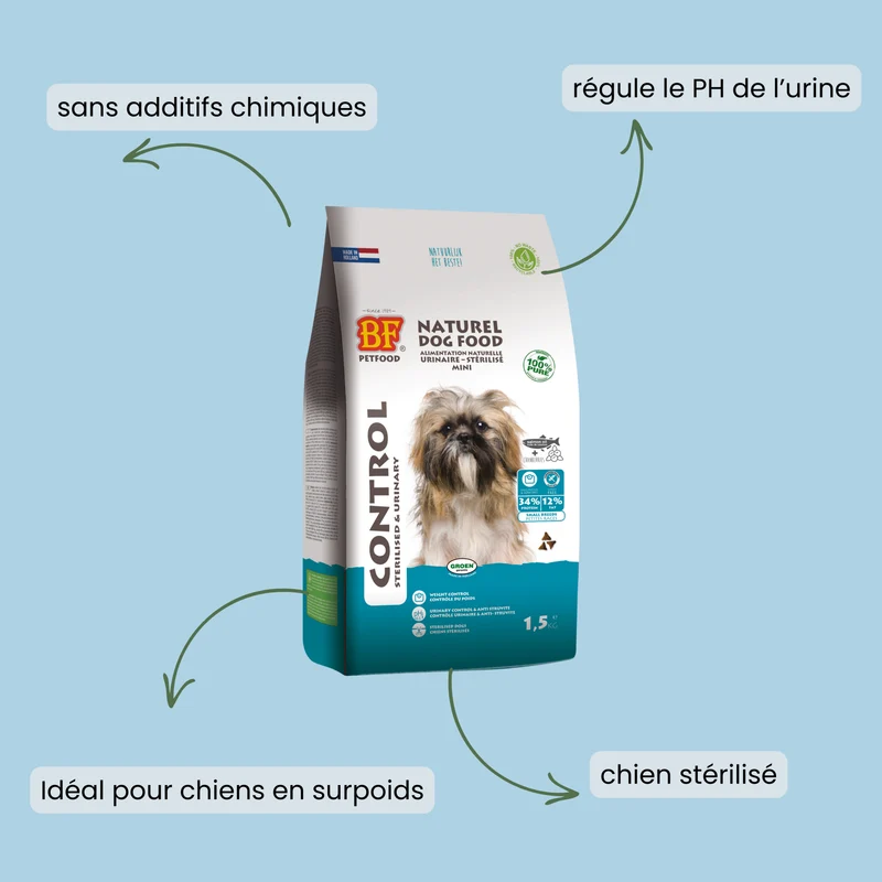 Croquettes pour chien de petite race stérilisé ou surpoids