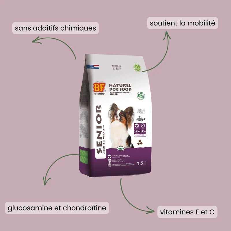 Croquettes pour chien senior de petite taille