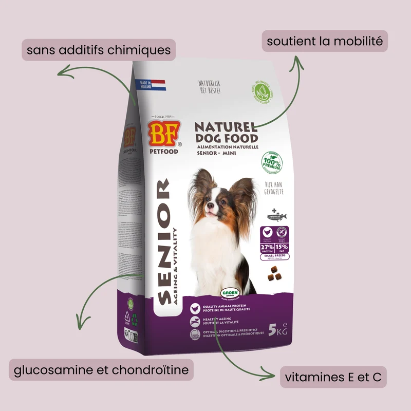 Croquettes pour chien senior de petite taille