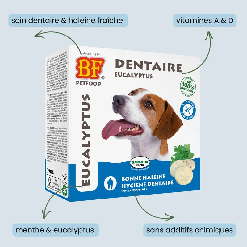 Comprimés hygiène dentaire pour chien