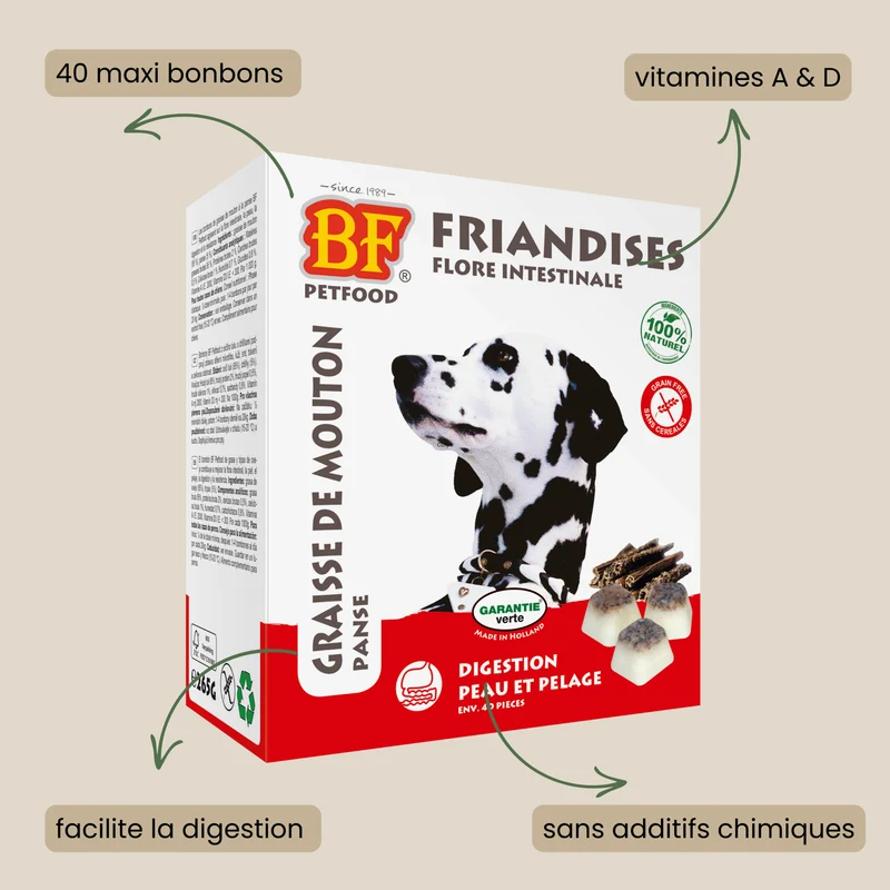Bonbons flore intestinale pour chien