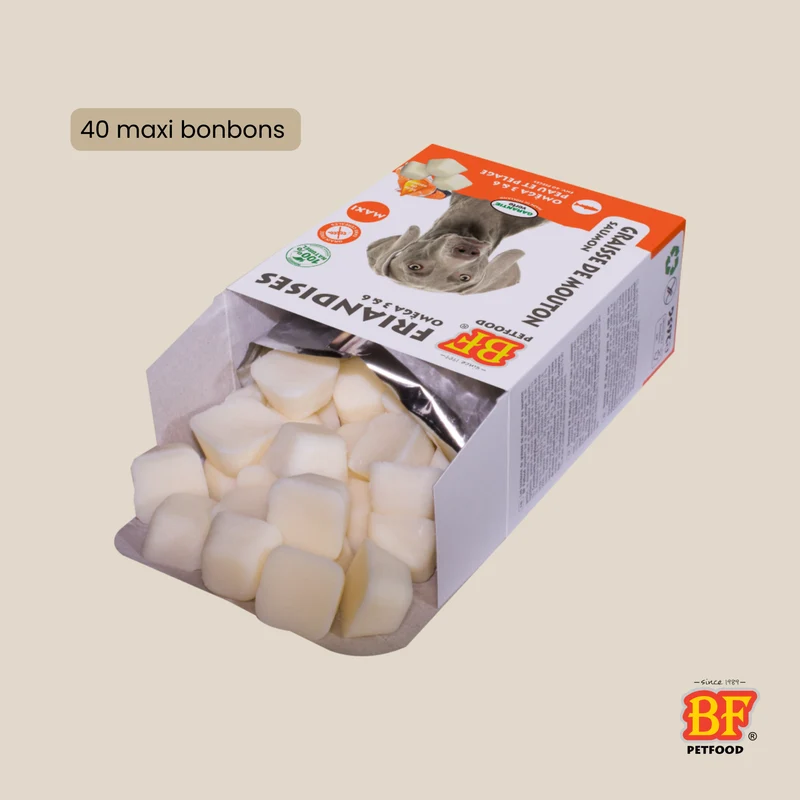 Bonbons au saumon peau et pelage pour chien