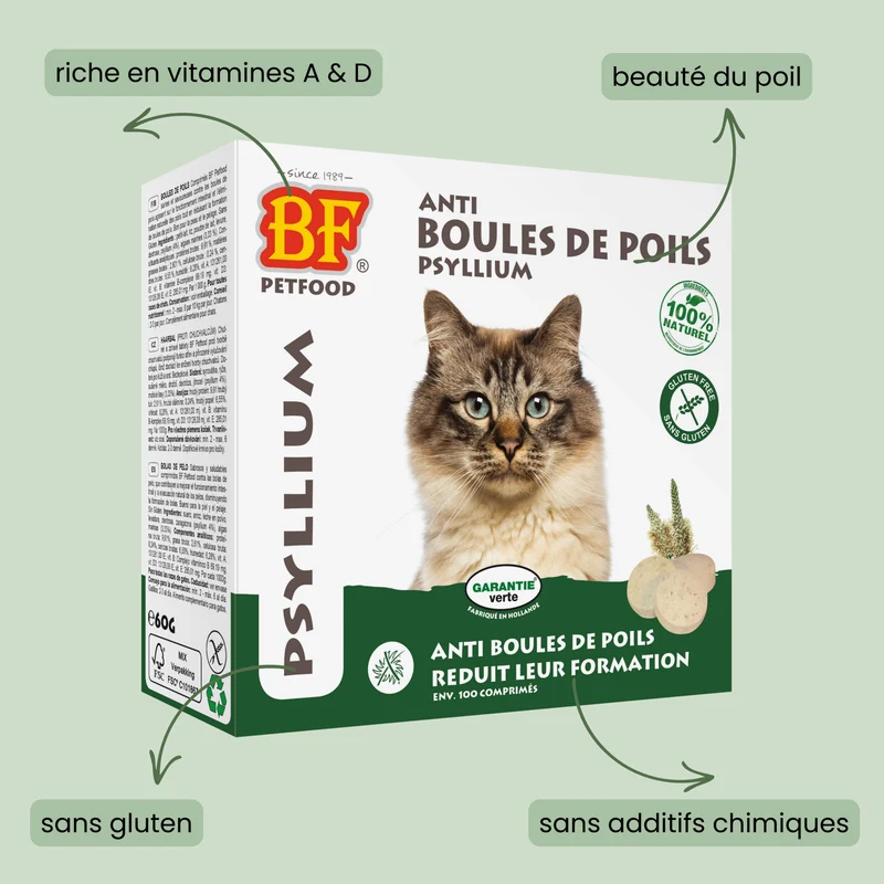 Comprimés anti boules de poils pour chat
