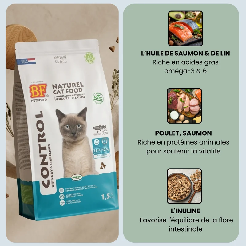 Croquettes pour chat stérilisé ou surpoids
