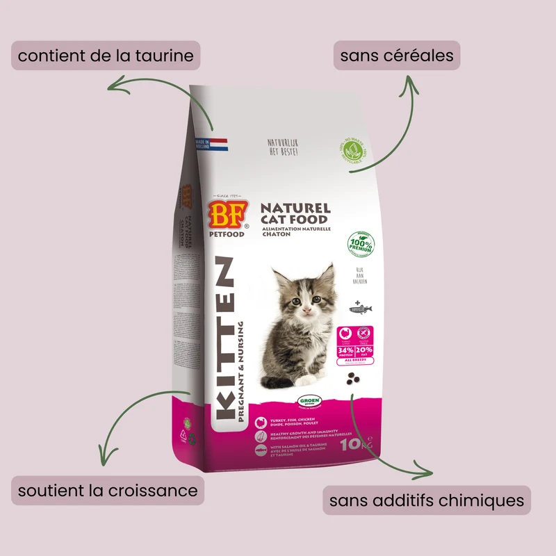 Croquettes sans céréales pour chaton