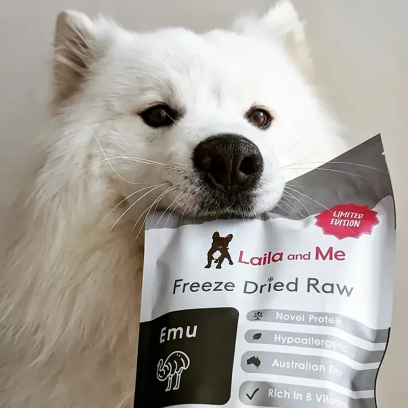 Émeu lyophilisé pour chien – Protéine nouvelle d'Australie – Laila & Me – 140g