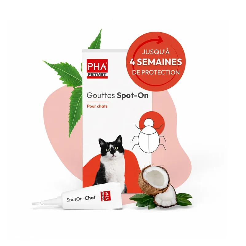 PHA SpotOn – Pipettes antiparasitaires naturelles pour chat