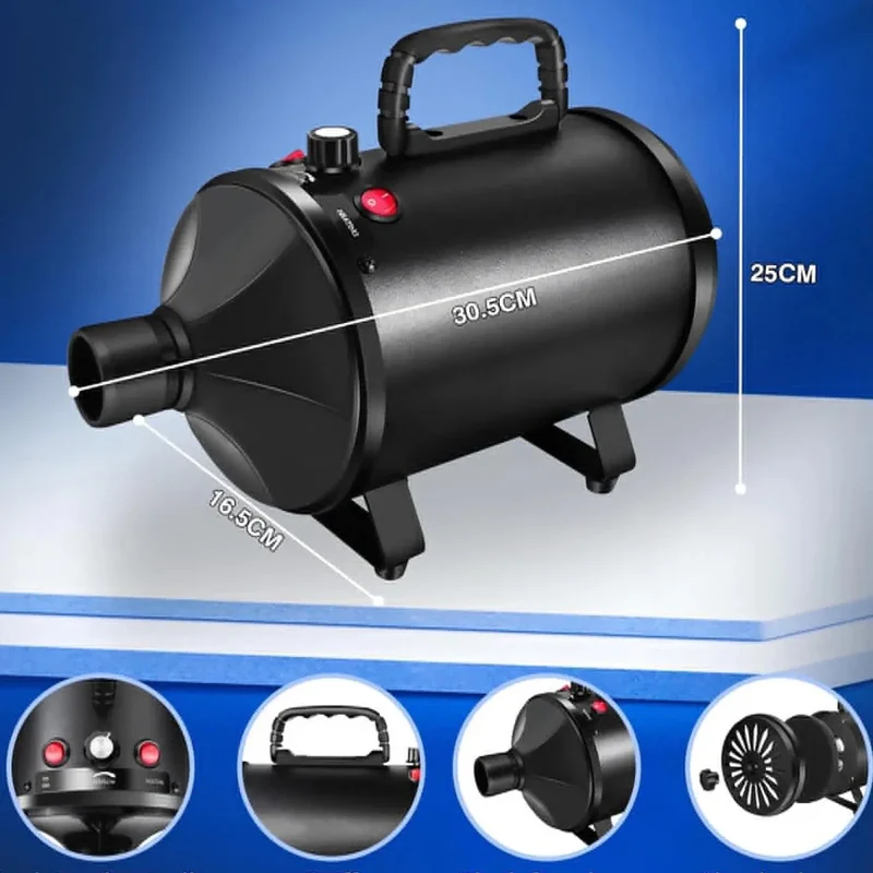 Pulseur Pro 2800W Variateur Toilettage Chien
